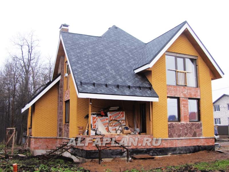 Строительство дома по проекту 66A - фото №1