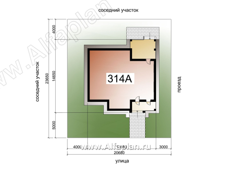 «Жасмин» - проект одноэтажного дома в классическом стиле - превью дополнительного изображения №3