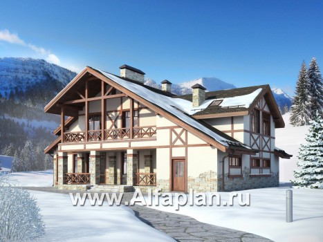 Проекты домов Альфаплан - Альпийское шале - превью дополнительного изображения №3